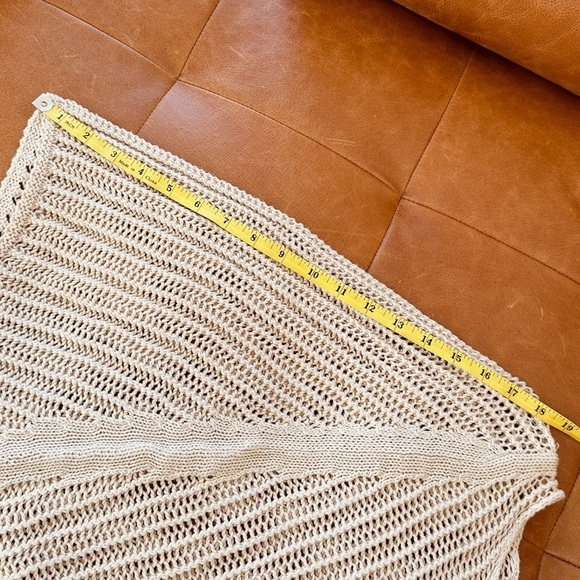 RW&Co crochet  top - poncho style with 3/4 sleeves- cotton - S - Picture 7 of 9